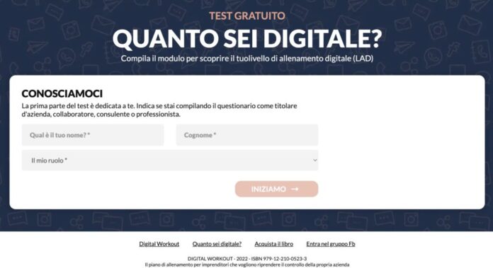 Comunicato Digital Workout - Quanto sei digitale, lo strumento gratuito online