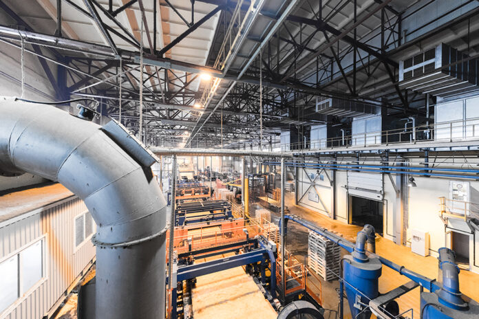 Manufacturing factory, modern high-tech production